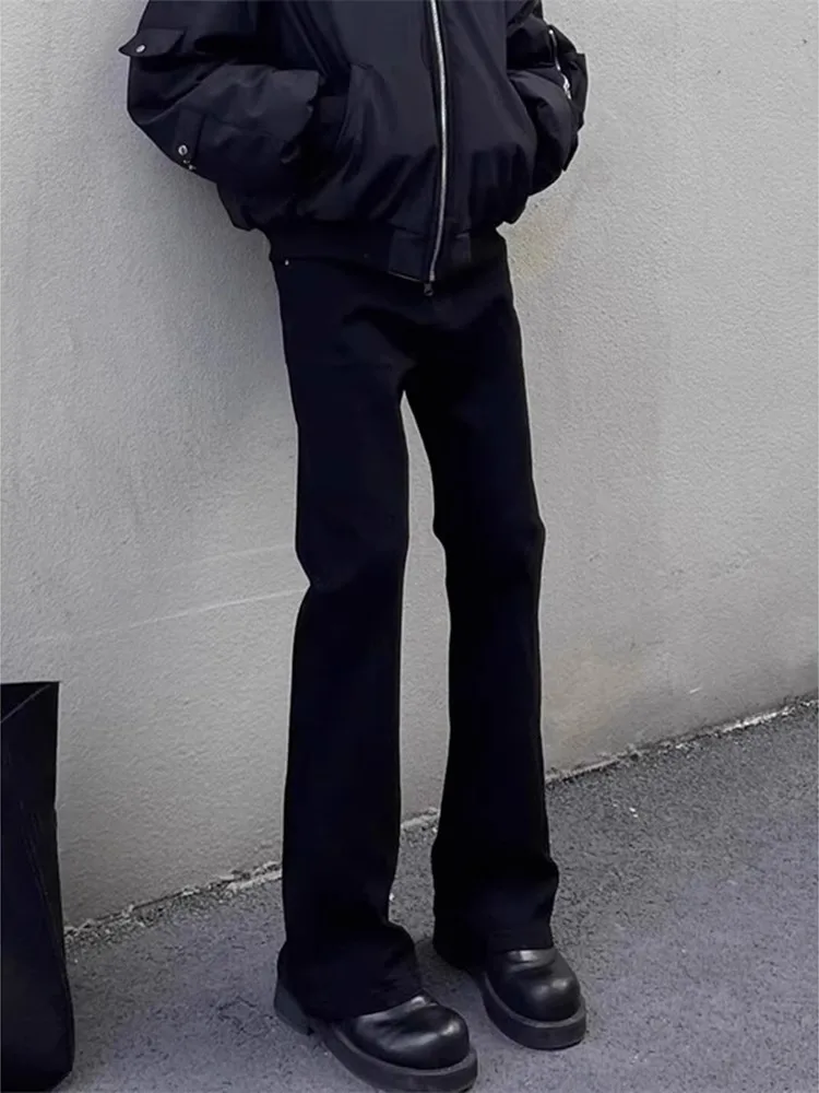 

Мужские джинсы Bla Fce с подкладкой, прямые, зауженные, в американском стиле, для молодежи, теплые, зимние