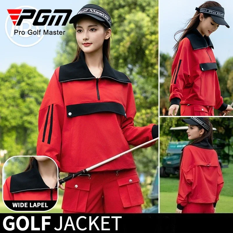 

PGM женские куртки для гольфа с длинными рукавами, осенне-зимняя спортивная ветровка YF812/KUZ208