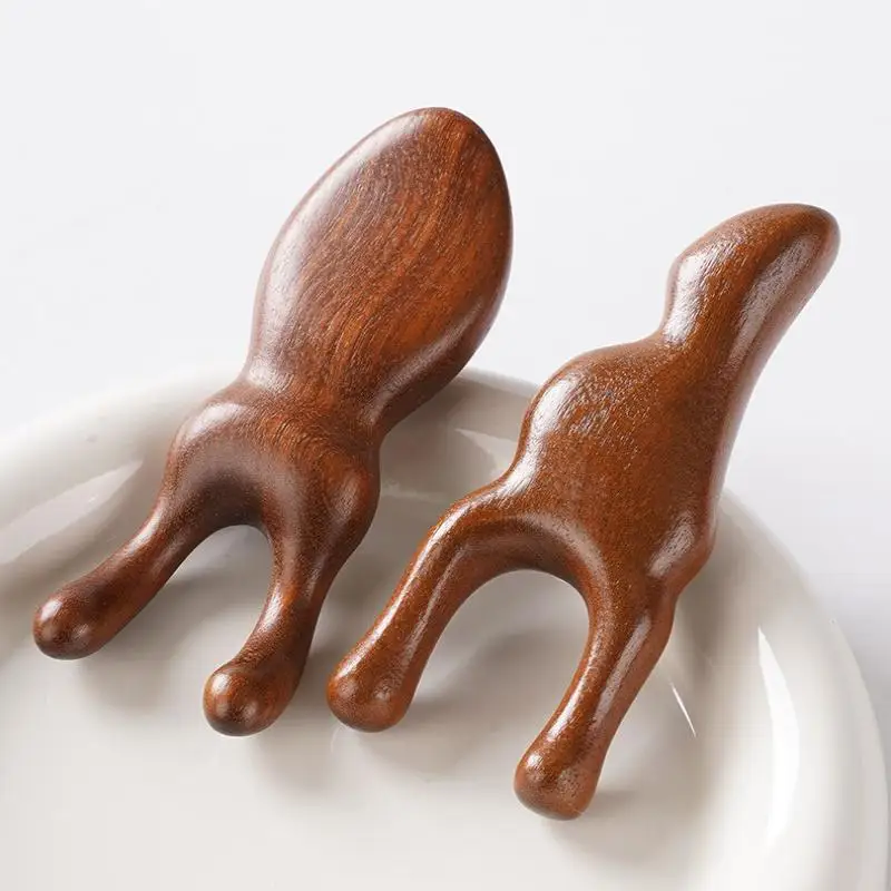 

Массажер для лица из сандалового дерева (1 шт.) - инструмент для снятия напряжения с глаз, массажер для меридианов лица в форме улитки