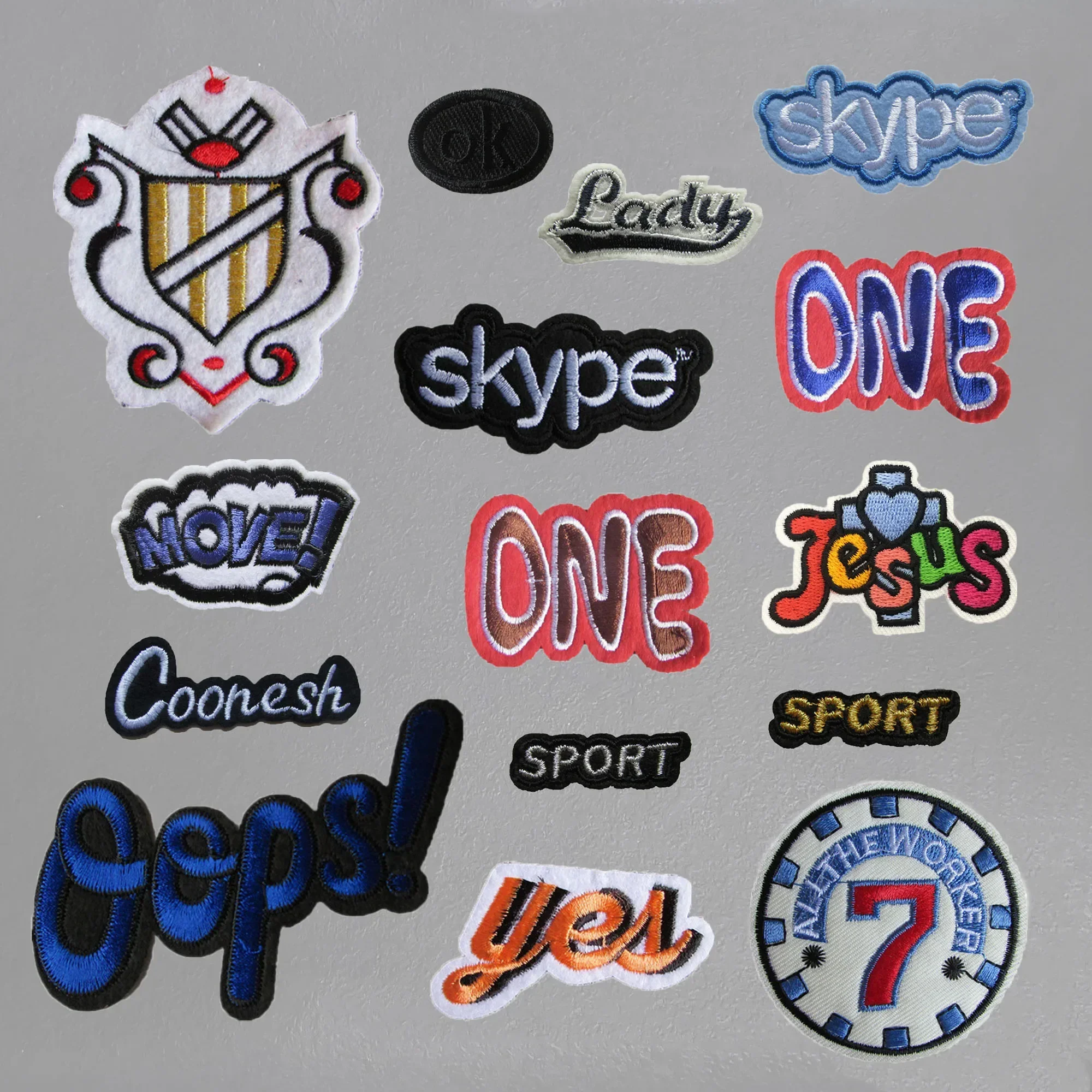 English letters hot melt adhesive hot stamping badges DIY can be sewn on clothes, patch stickers single sale 1 pcs