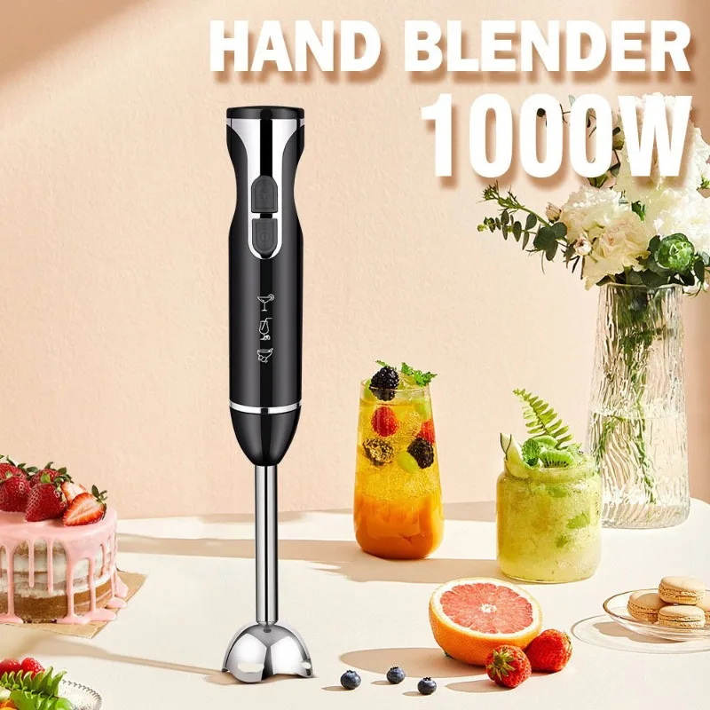 Handheld Electric Immersion Blender Multifunctional Food Mixer Egg Beater Baby Food Maker Juicer Meat Mincer Milkshake Machine