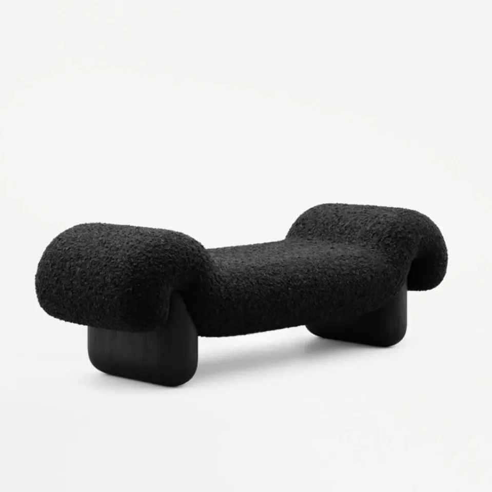 

Ash wood, solid wood, fabric sofa stool, shoe changing stool, bedroom, bedside stool, cloakroom, art, bench