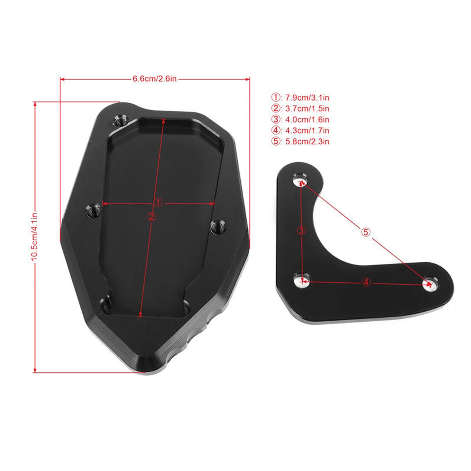لهوندا CRF300L CRF300 CRF 300L رالي 2020 2021-2024 2023 دراجة نارية CNC مسنده تمديد القدم الجانب حامل وسادة دعم لوحة