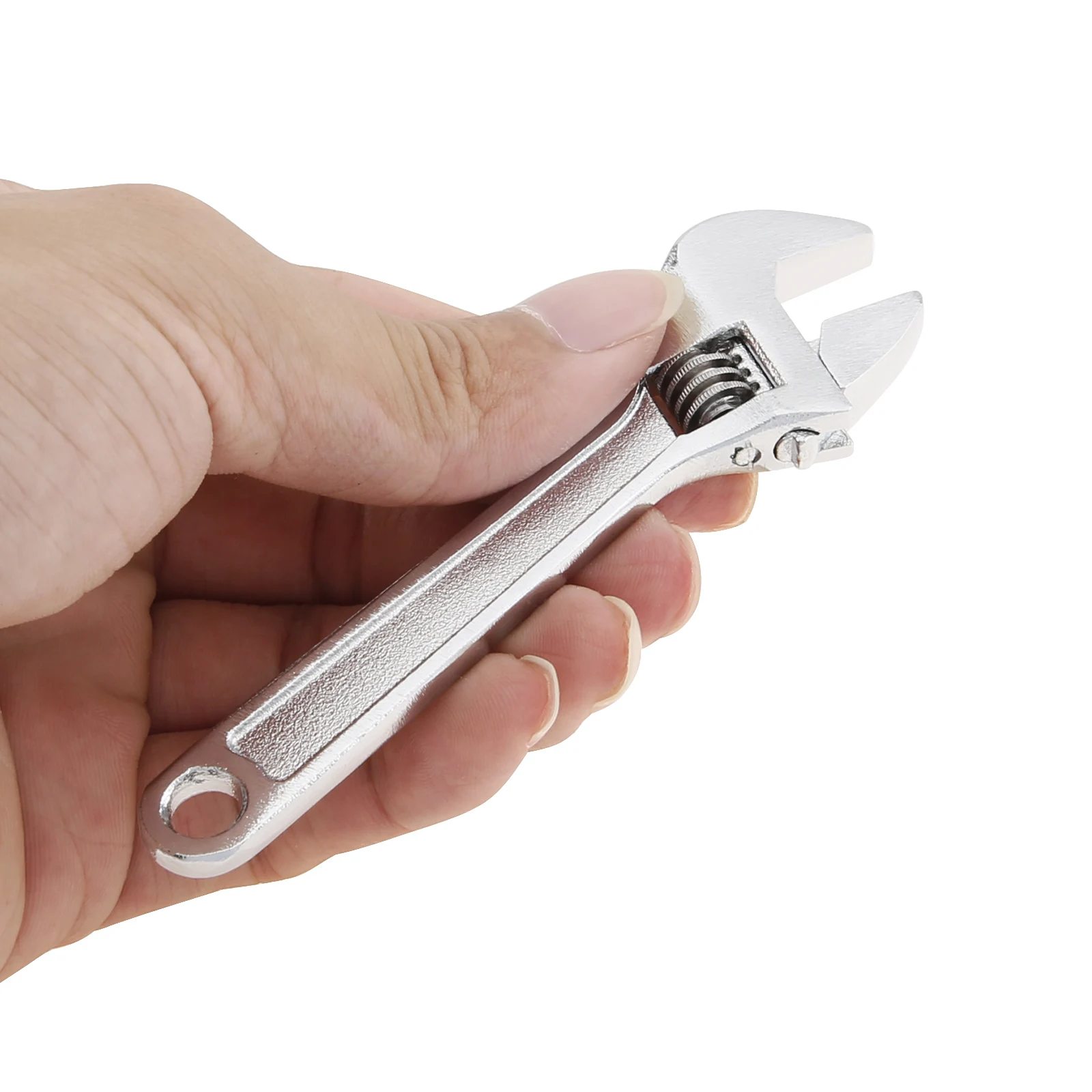 Imagem -02 - Mini Chave Ajustável com Chaveiro Chave Universal Ferramentas Manuais Portáteis 45 105 mm Aço Inoxidável