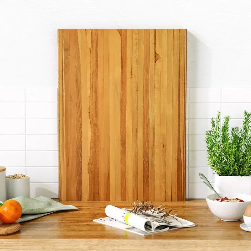 

Teak Wood Cutting Board Extra Large 24 Inch Reversible Cutting Board with Handle