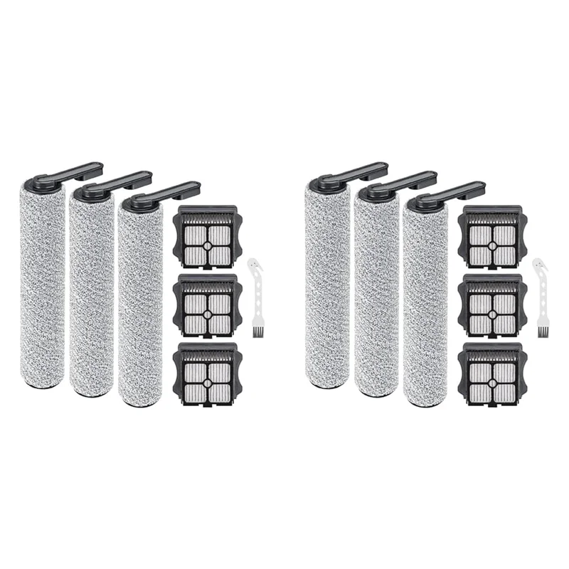 

ABCA-Replacement Parts For Tineco Floor ONE S5/Floor One S5 Pro 2 Cordless Vacuum Cleaner,6Pcs Brush Rollers,6Pcs HEPA Filter