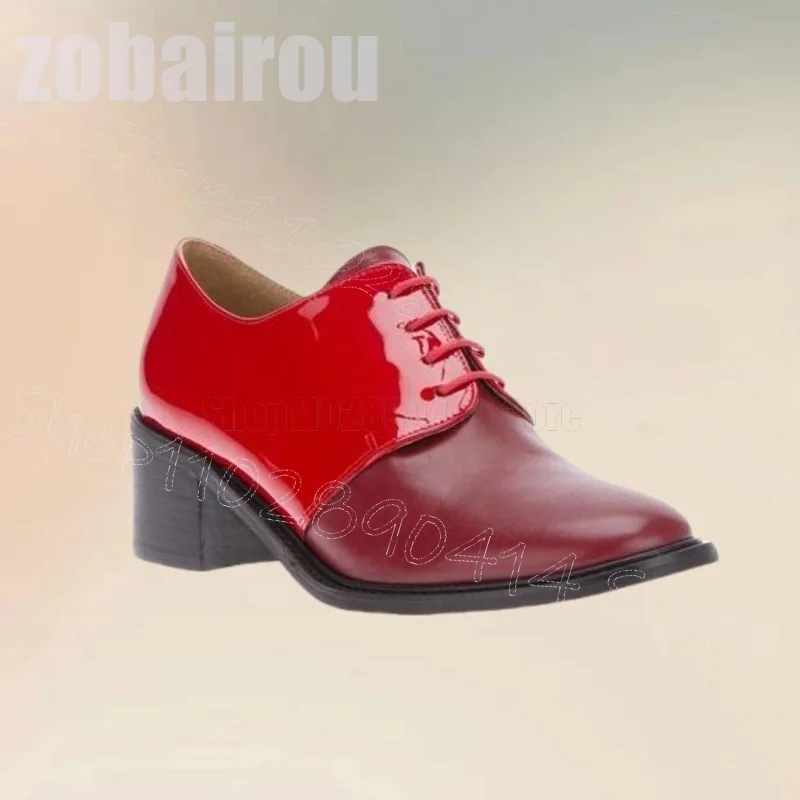 

Красные лакированные матовые кожаные лоферы с ремешками, модные мужские туфли без шнуровки, роскошные мужские модельные туфли ручной работы для вечеринок, банкетов и офисов