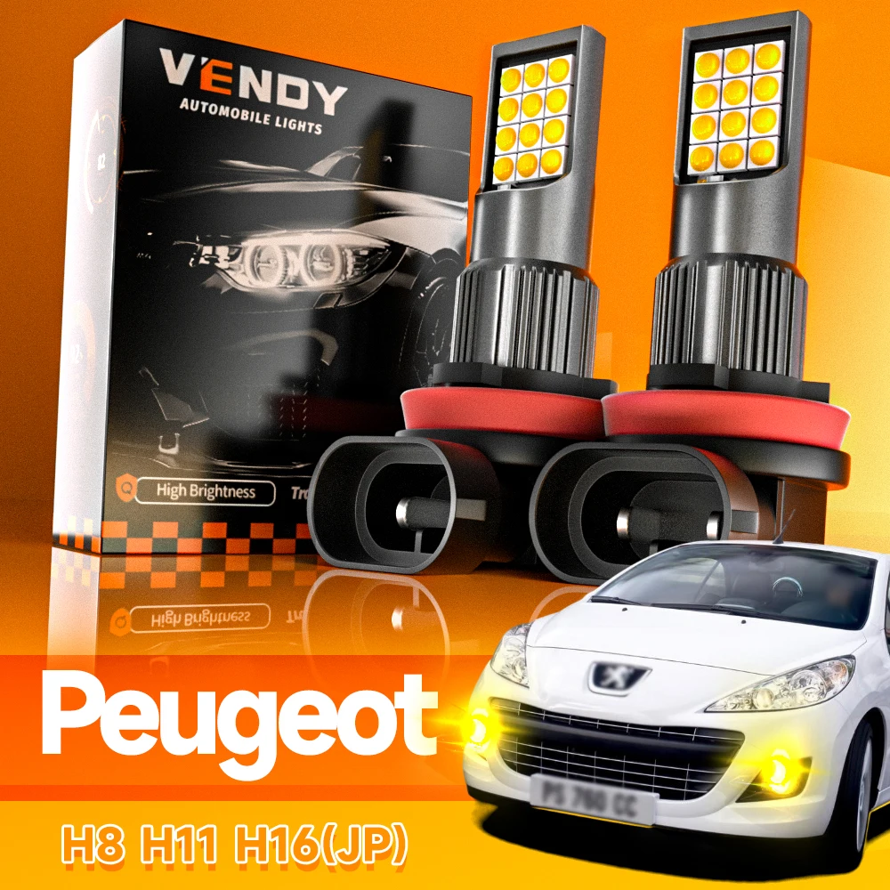 2 stücke LED Nebelscheinwerfer Blub H8 H11 Lampe Für Peugeot 207 3008 SUV 307 308 CC SW 4007 4008 407 408 5008 508 RCZ Rifter Traveller
