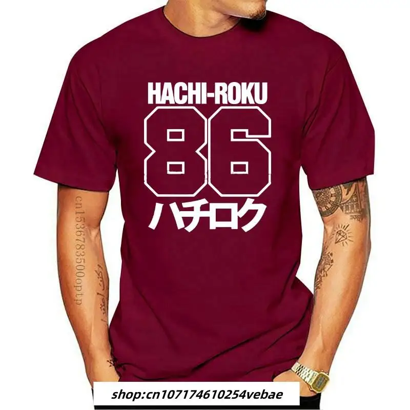 Mens Clothes 100 % Cotton For Men Shirts Homme Novelty Tshirt Men Gt86 Frs Fr-S 86 Hachi-Roku Hommes Tee Shirt T-Shirthip Hop Cl