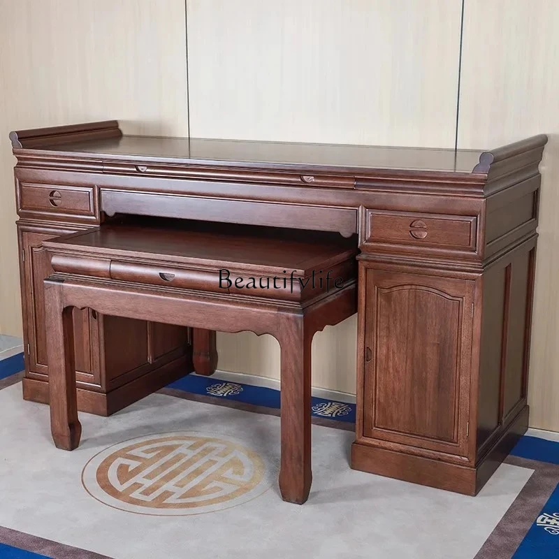 

Offering Table Piattaforma buddista Shentai in legno massello per uso domestico Bodhisattva Dio della ricchezza Offering Cus