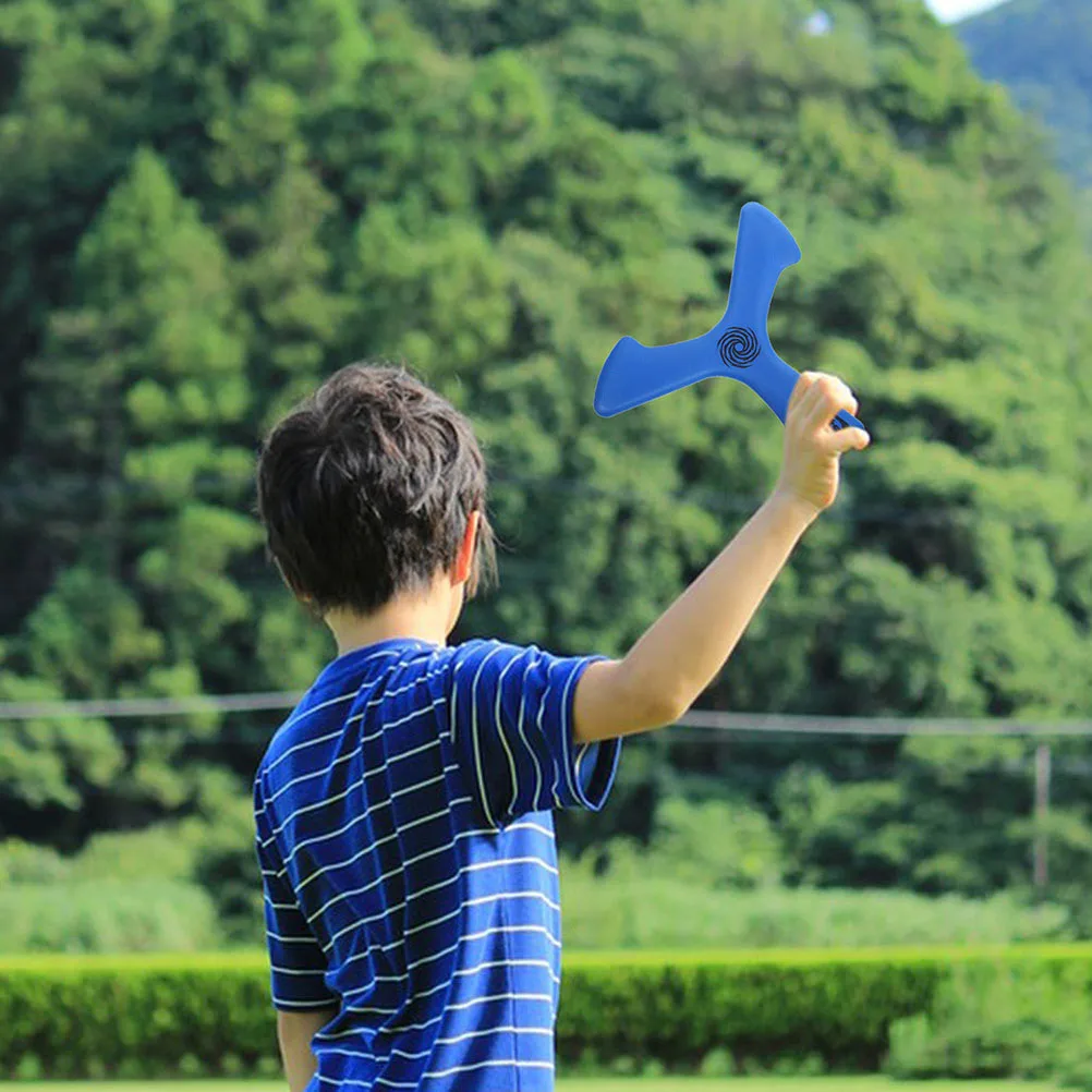 

Thickened Soft Boomerangs Blue Flying Outdoor Beach Boomerangs for Kids Adults Outdoor Game Boomerang Toy