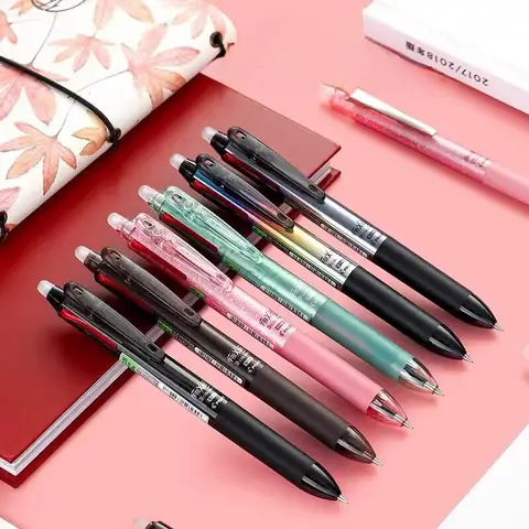 पीस फ्रिक्सियन इरेसेबल 0.4 मिमी जेल पेन फ्रिक्शन बटन रोलरबॉल 0.5 मिमी मल्टीफंक्शन पेन त्वरित सुखाने वाला जापानी स्टेशनरी 8 best sales फ्रिक्सियन - №6