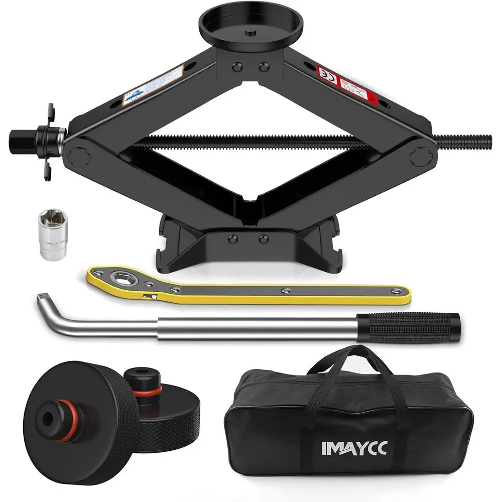 

3 Ton Capacity Lifting Scissor Jack with Lug Wrench and Tire Change Kit