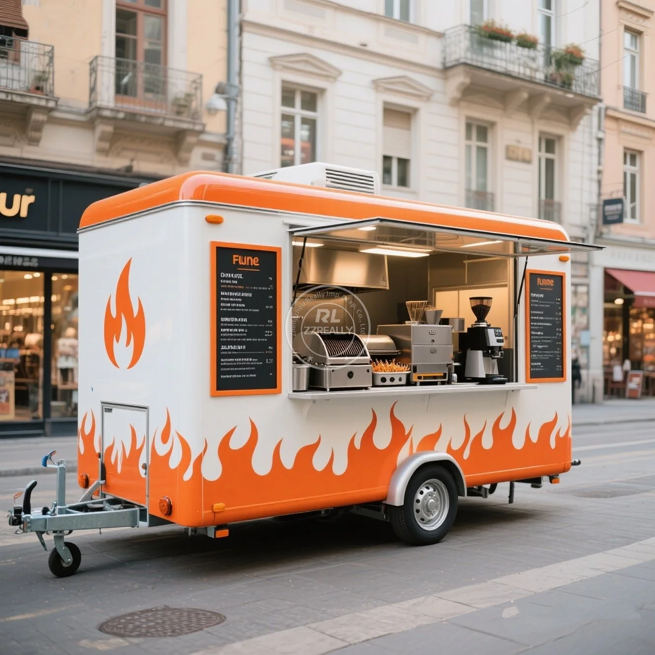 

Customizable High Quality Square Food Trailer Manufacturer Small Mobile Hot Dog Coffee Fast Food Vending Cart for Sale