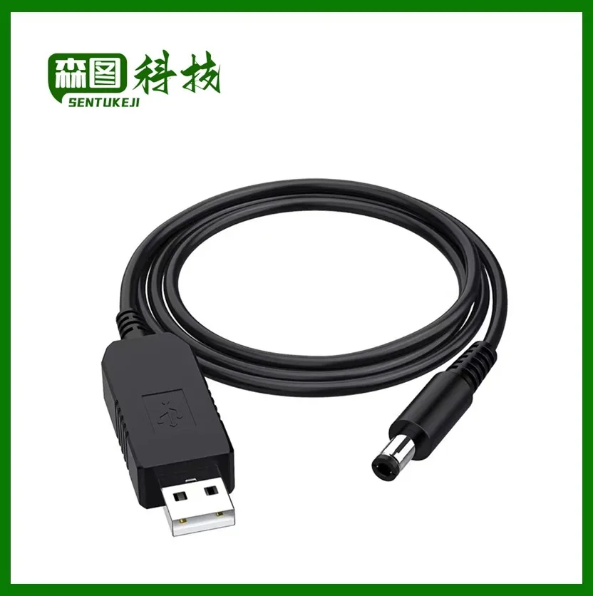 Przewód zasilający USB 5V do DC 9V 12V moduł konwerter USB kabel Adapter 2.1x5.5mm wtyczka USB