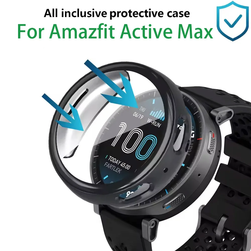 New PC/TPU Case Protective Shell for Amazfit Active Max Anti-scratch Anti-Fall for Amazfit Active Max Shell Membrane Integration