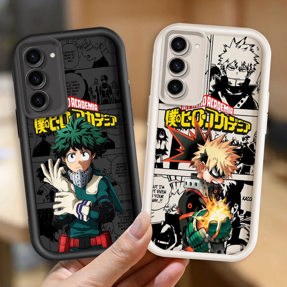 My Hero Academia Anime For Samsung Note 20 S24 S23 S22 S21 S20 Ultra Plus FE A25 A23 A22 A15 A31 5G Eye Ladder Back Phone Case