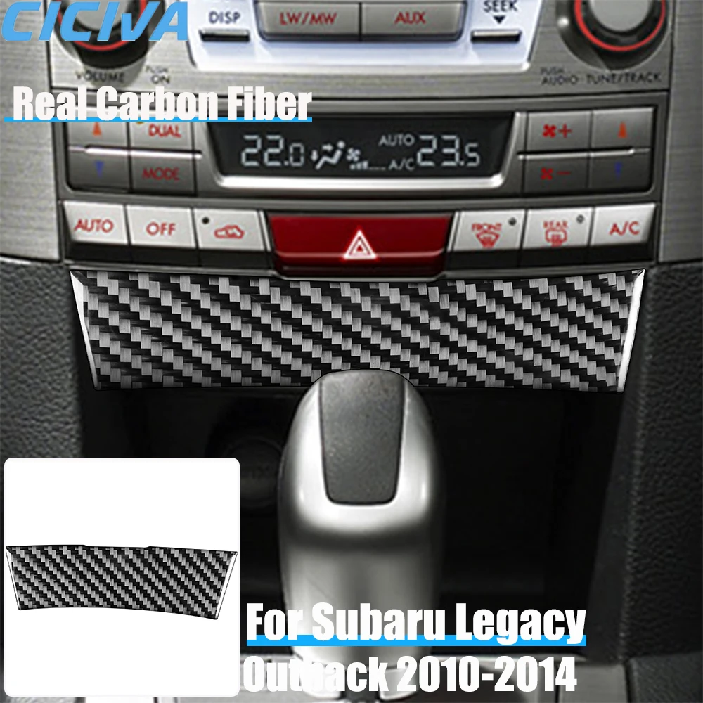 

Real Carbon Fiber Car Accessories Center Console Panel Cover Soft Sticker For Subaru Legacy/Outback 2010 2011 2012 2013 2014