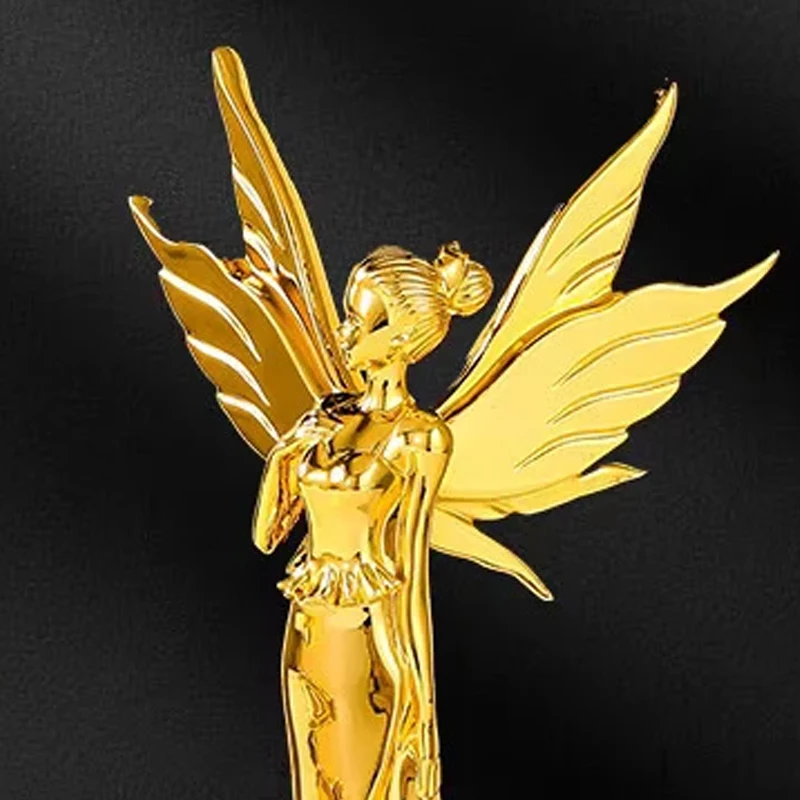 Customized With wings Shape Resin Trophy, Creativity Lettering High-end Souvenir, Home Decoration Awards Competition Trophy, 1Pc