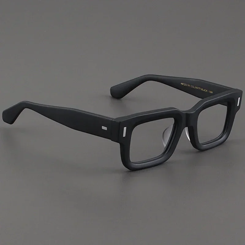 Matte mirror frame female square board retro thick wide edge black frame large face eyeglass frame male