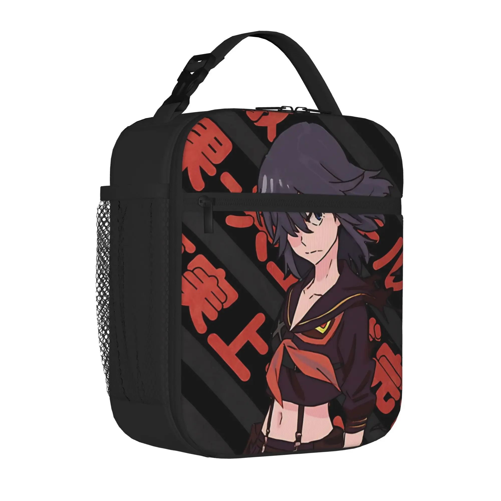 1 Piece Zipper Closure fighting  Storage Bag Pocket Kill la Kill School Lunch Food Box Reusable For Lunch Food Bag