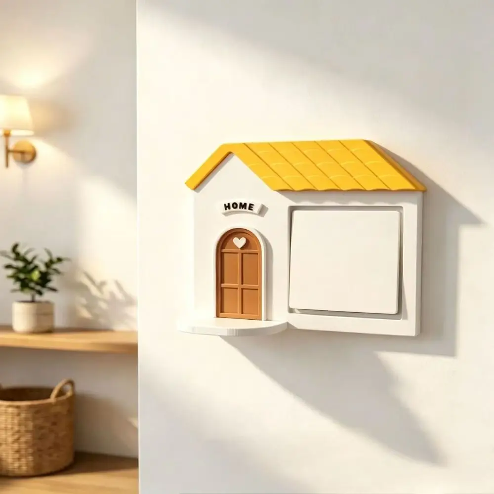 Switch Decor Self-Adhesive 3D Dog Wall Decals Resin Decorations Socket Sticker Funny Cute Animal Wall Switch Stickers Bedroom