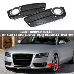 Car Front Bumper Fog Light Grilles Fog Lamp Cover Racing Grill For Audi A5 Coupe / Sportback Cabriolet 2008 2009 2010 2011