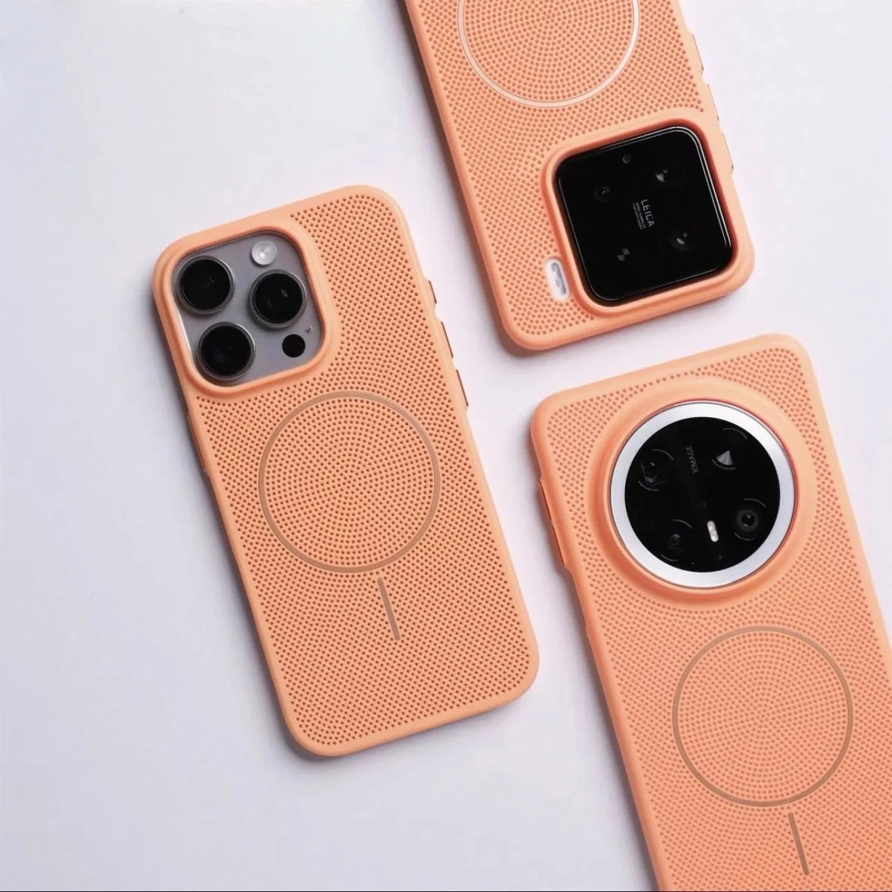 Luxury Cooling Mesh Breathable For Magsafe Magnetic Case For iPhone 16 15 14 13 12 11 Pro Max Plus Wireless Charging Hard Cover