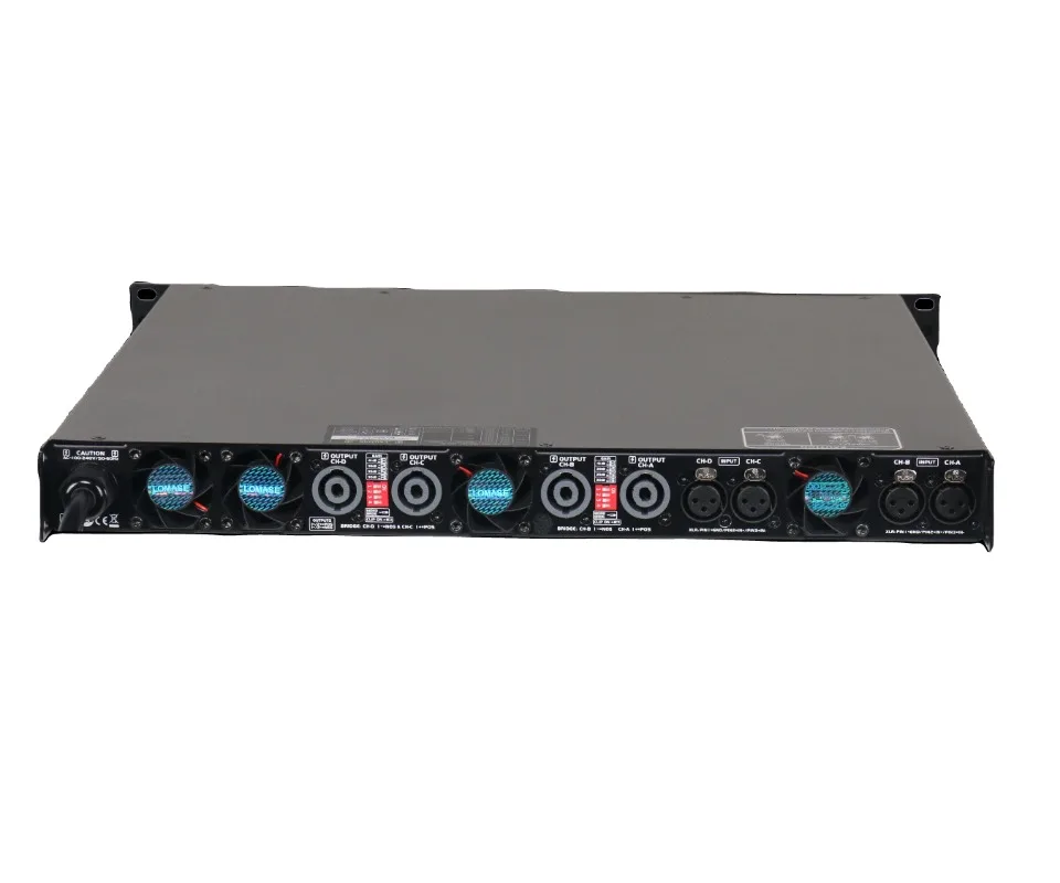 

Professional 1U Four Digital Power Amplifier 2000w Wide Voltage with PFC Function