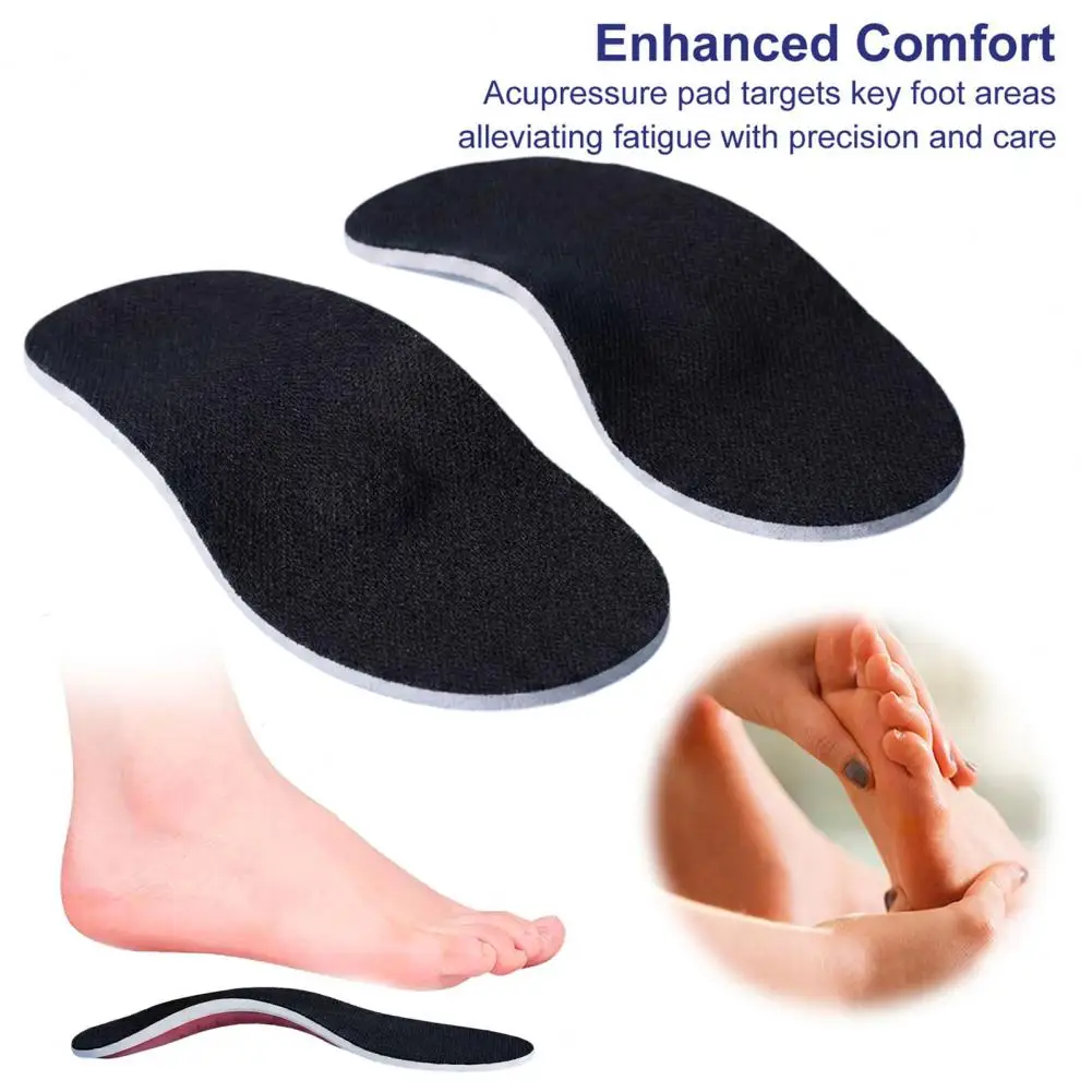 Supportive Foot Insoles Side-to-side Stability Footpads 1 Pair Arch Support Insoles Eva Full Length Orthotic Inserts for Flat