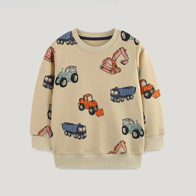 

Fashion Boys' Sweatshirt 2-7Years Children's Hoodies Sweatshirts Girl Kids Cartoon Tshirt Cotton Pullover Tops for Baby Boys