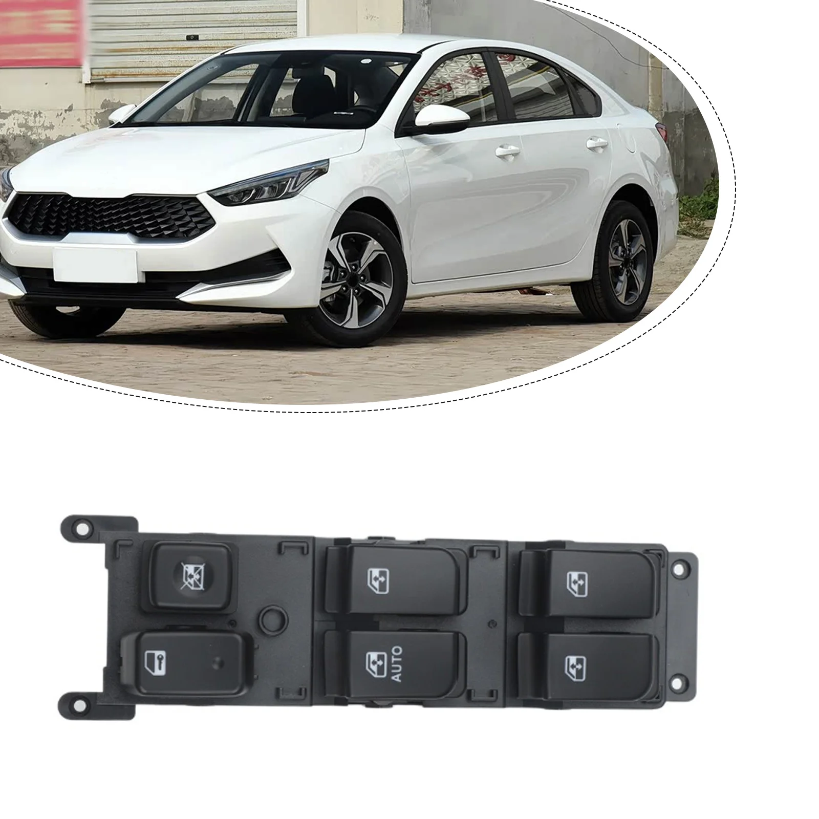 OEM Front Left Master Power Window Switch for KIA Rondo For Carens 2007-2012 Model 93570-1D1013W Reliable Window Control Switch