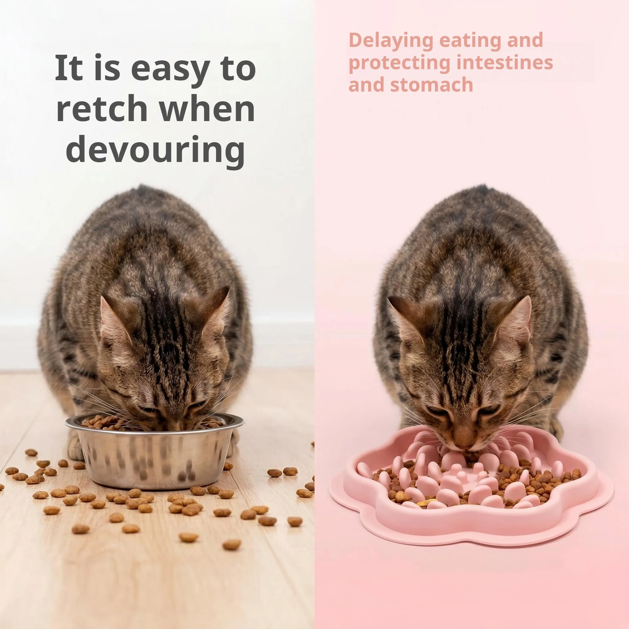 Silikon-Schlecknapf für Katzen – Futternapf in Blütenblattform, geeignet für Katzen und kleine Hunde – Detail 2