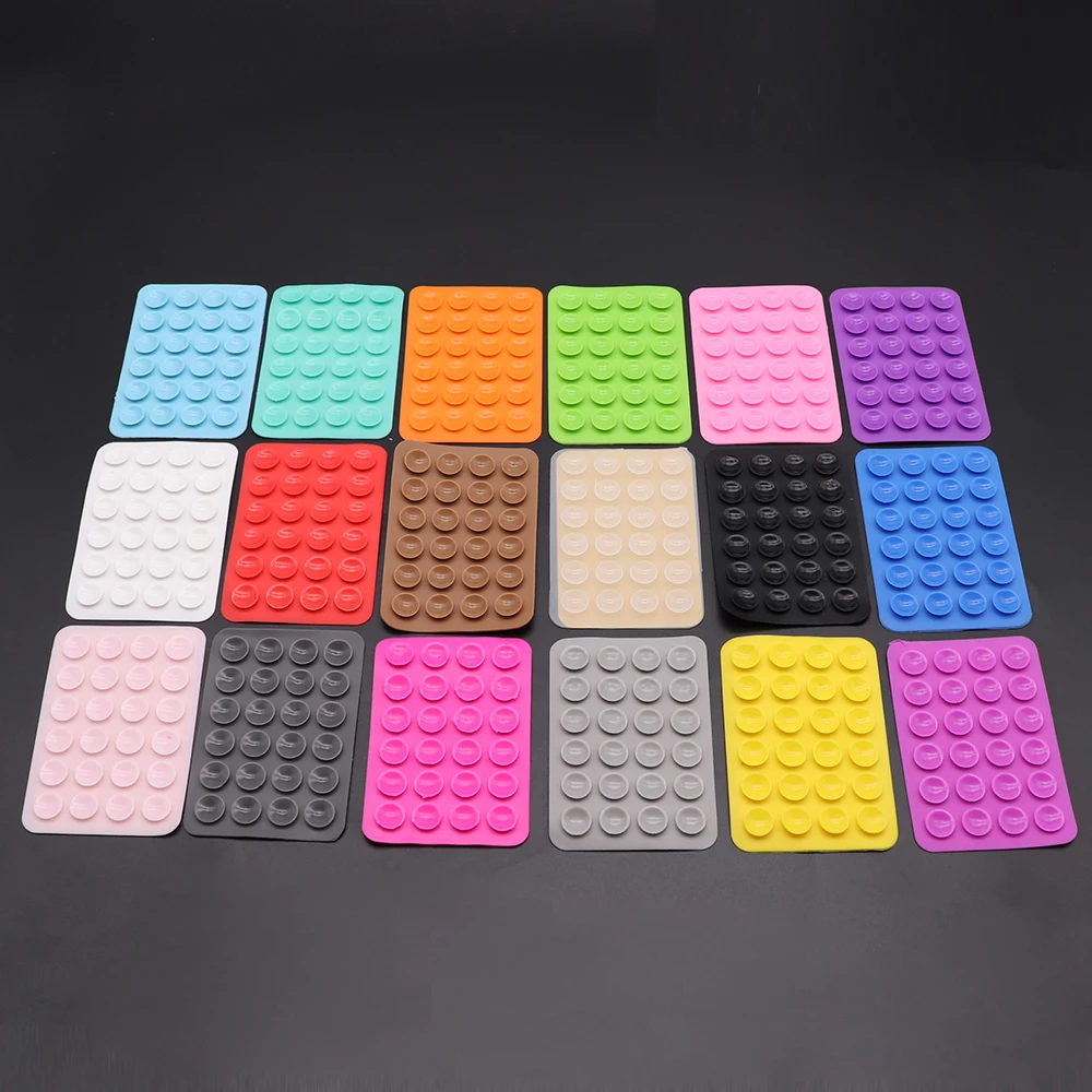 

2pcsThickened Silicone Suction Cup 24 Square Suction Cups Mobile Phone Tablet Luggage Suction Cup Universal Charger Leather Case