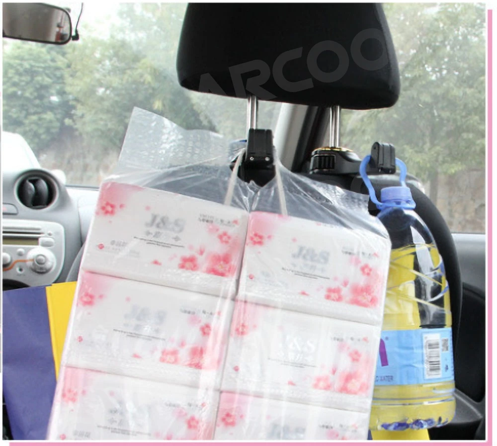 1 قطعة سيارة مسند الرأس بالمقعد الخلفي حامل خطاف شماعات السيارة المحمولة شماعات تخزين هوك حامل هاتف السيارات السحابة كليب الأحمر اكسسوارات