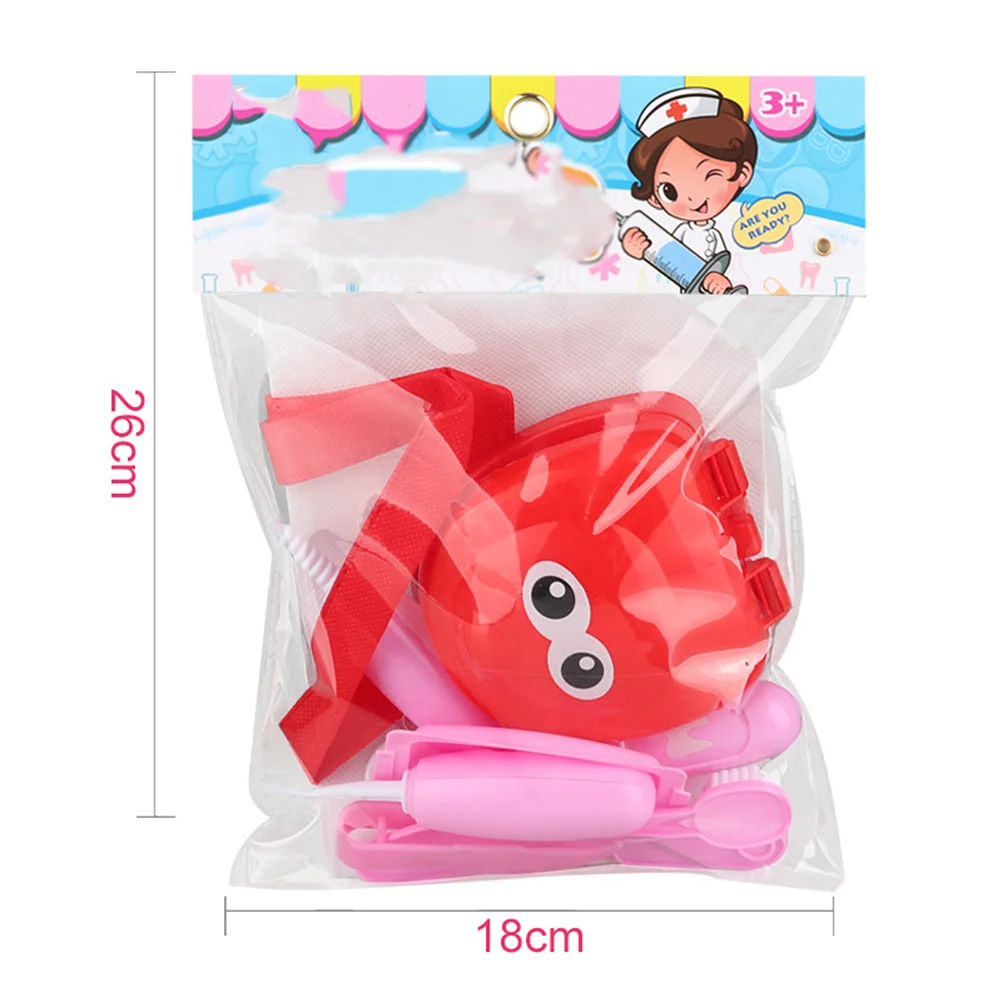 9 pçs dentista brinquedo simulação escovação dentadura jogo equipamento médico do bebê brinquedo fingir jogar médico brinquedo (rosa)