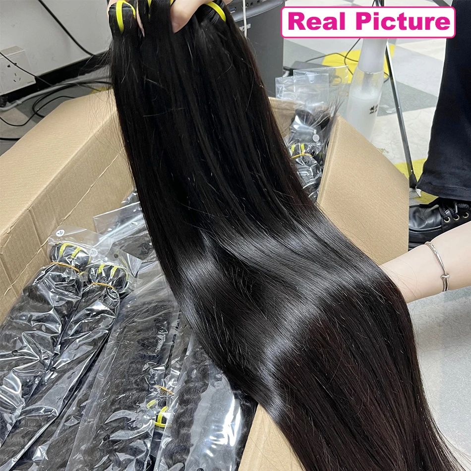 12A Grade Vietnamese 100% Thick Sew In Human Hair Bundles Bone Straight Unproces For Womensed Raw Hair Weave Extensions