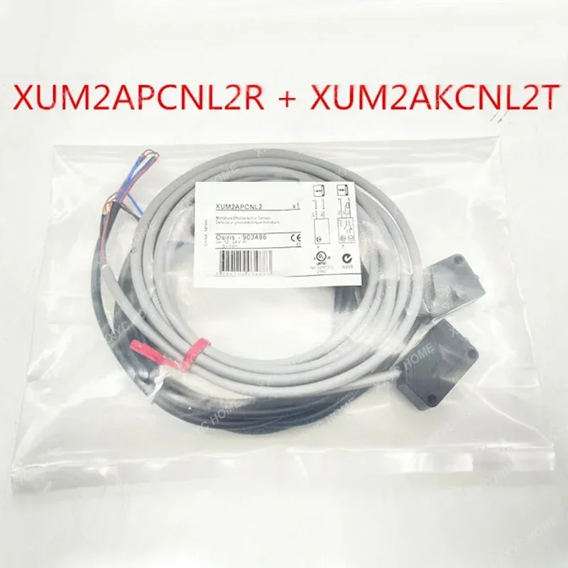 

XUM2APCNL2R + XUM2AKCNL2T Thru-beam Photoelectric Sensor 100% New Original