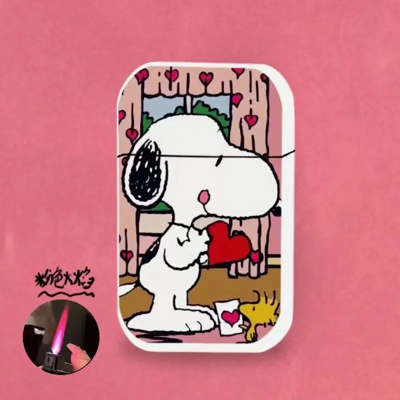 Snoopy animation peripheral creative cartoon cute puppy pattern windproof lighter fashionable and good-looking gift for boys