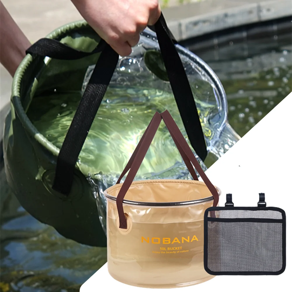 

Outdoor Folding Bucket Camping Picnic Portable Barbecue Washing Dishes Wash Basin Water Container Collapsible Fishing Bucket New