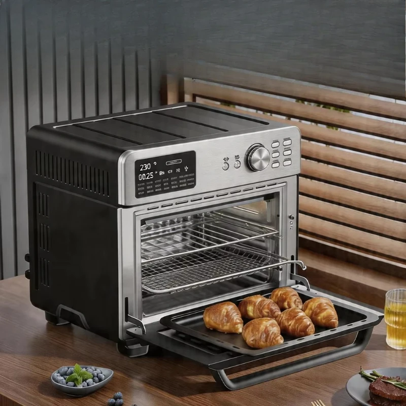Large 30L capacity chicken oven 1800 watts oil-free convection pizza oven digital timer control electric household oven