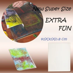 Super Size Monoprinting Resin Gelli Clear Plate for Arts and Crafts Painting Printmaking Moderate Softness Fast Shipping