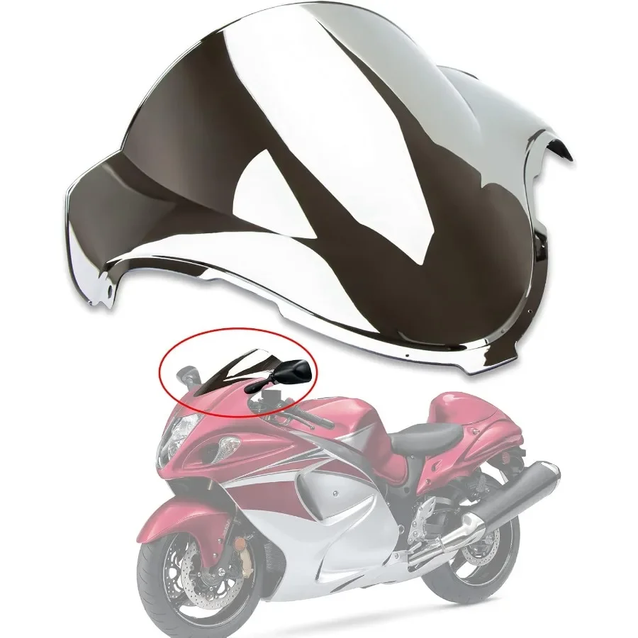 

Motorcycle Windshield Windscreen Double Bubble for Hayabusa GSXR1300 19962007 1996 1997 1998 1999 2000 2001 2002 2003 2004 2005