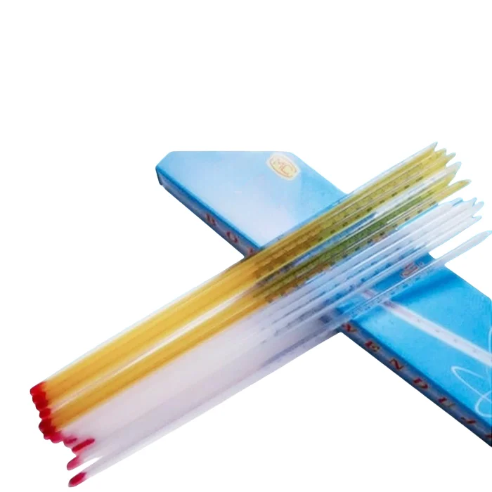 20pcs Red water glass rod alcohol thermometer 0-200 agricultural industry breeding temperature formula