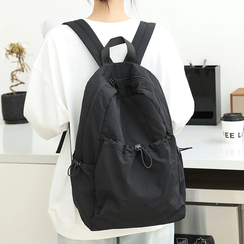 Lightweight Nylon Laptop Backpack with High Color Contrast for Travel School and Work Multi-Purpose Nylon Backpack