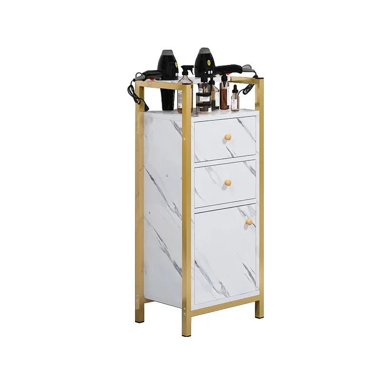 

Auxiliary Cart Hairdresser Salon Gold Hairdressing Rotating Trolley Hotel Professional Bar Makeup Aesthetics Spa Furniture Metal