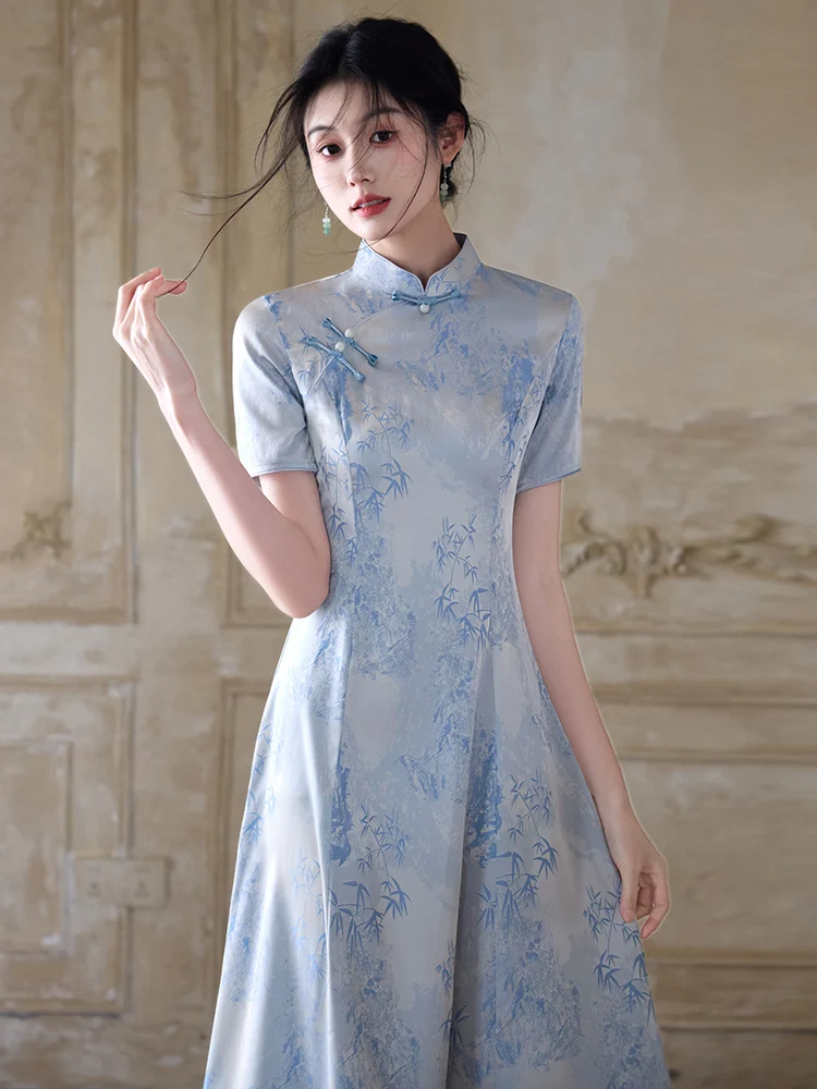 blue-traditional-chinese-sle-dr-ele-retro-girl's-svel-midi-dr-breathable-polyester-summer-faion