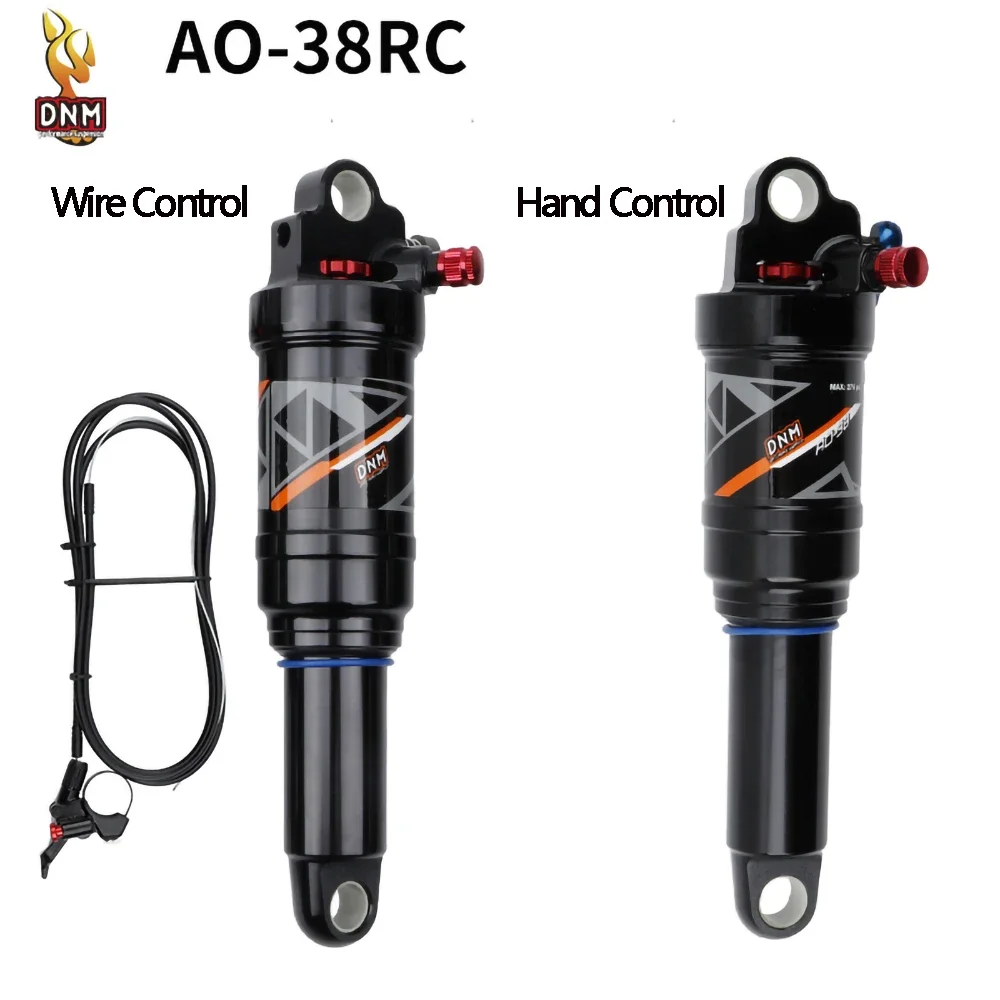 DNM AOY-38RC Mountain Bike Bicycle Air Rear Shock Hand/Wire Control Air Pressure Adjustable Shocker Size 165mm/190mm/200mm/210mm