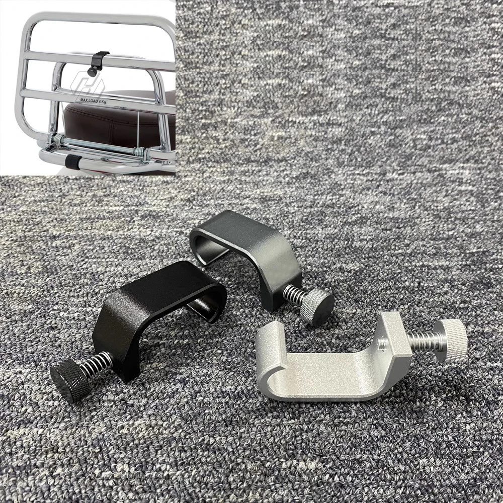 For Vespa Scooter GTS LX LXV Sprint Primavera 50 125 250 300 Motorcycle Rack Lock Hook Frame Crotchet Grips