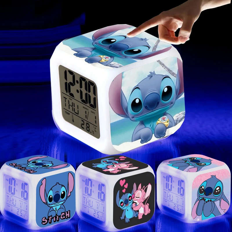 Модный стежок-будильник аниме мультфильм сенсорный светодиодный ночник украшение дома настольный орнамент детский подарок на день рождения Модный стежок-будильник аниме мультфильм сенсорный светодиодный ночник украшение дома настольный орнамент детский подарок на день рождения